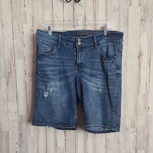 Casual Blue Denim Jean Shorts